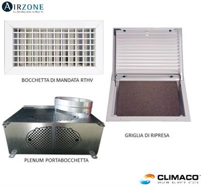AIRZONE - Kit Bocchettame 3 Zone  D.200 (Escluso Flessibile)