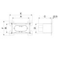 Plenum PVC Porta BOCCHETTA Isolato 500x200 (Att.Multi 100/200)