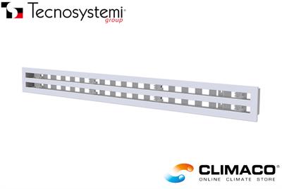 Diff. LINEARE PVC - 600 L. 2 Ferit. BIANCO C/Serr.S/Deflett.