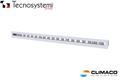 Diff. LINEARE PVC - 800 L. 1 Ferit. BIANCO C/Serr.S/Deflett.