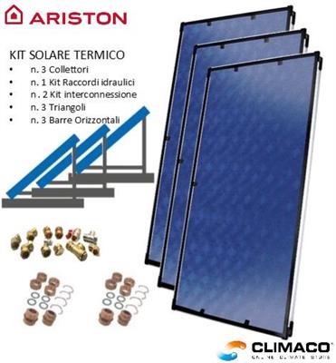 ARISTON - Kit SOLARE Circ.Forzata 3 KAIROS XP 2.5 Tetto/Piano