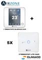 AIRZONE - BlueFace/Lite - Pack 6 Term.(1)Blueface+(5)Lite FILO BIANC