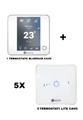AIRZONE - BlueFace/Lite - Pack 6 Term.(1)Blueface+(5)Lite FILO BIANC