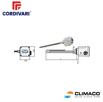 CORDIVARI - Kit Resistenza BOLLITORI 2 Kw  Monofase 230V D.11/2