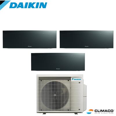 DAIKIN - Kit TRIAL PARETE EMURA NERO 7000+7000+9000 BTU (4KW)