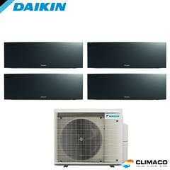 DAIKIN - Kit QUADRI PARETE EMURA NERO 7000+7000+7000+7000 BTU