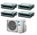 DAIKIN - Kit QUADRI CANALIZZATO 9000+9000+9000+18000 BTU (U.E. 8 KW)