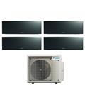 DAIKIN - Kit QUADRI PARETE EMURA NERO 9000+9000+9000+9000 BTU