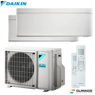 DAIKIN - Kit DUAL PARETE STYLISH White 9000+9000 BTU (U.E. 4 KW)