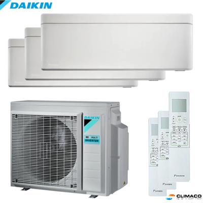DAIKIN - Kit TRIAL PARETE STYLISH White 7000+7000+7000 BTU (4 KW)