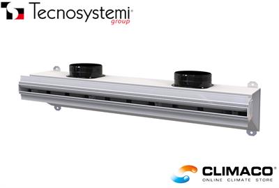 Diff. LINEARE Inc. WHITE PVC L.800 F.3cm C/Serr.e Defle + PLENUM