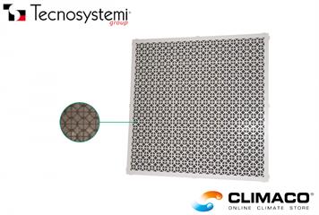 Griglia RIPRESA PVC C/Filtro -595x595 BCA [Quadra]Maglia