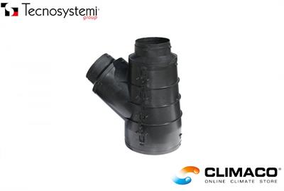 Derivazione TEE LATERALE Ridotto 200x150x150 Coibentato (PE H.D.)