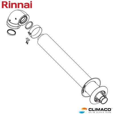 RINNAI - Alluminio - KIT COASSIALE 80/125 per 28 LT C.S.