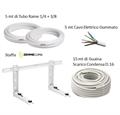Kit INSTALLAZIONE MONO Clima 5 mt (Rame+StaffaClock+Guaina+Cavo)