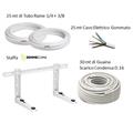 Kit INSTALLAZIONE MONO Clima 25 mt (Rame+StaffaClock+Guaina+Cavo)