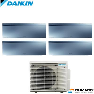 DAIKIN - Kit QUADRI PARETE EMURA Silver 7000+7000+7000+7000 BTU