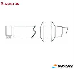 ARISTON - KIT Terminale (1mt) 60/100 per SGA FF X Senza Curva