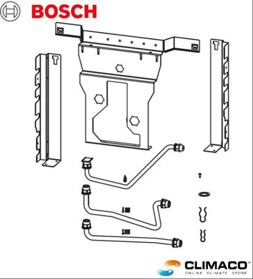 BOSCH - CS35 Kit Collegamento Idraulico COMPLETO Semplificato