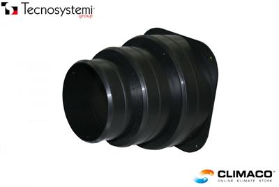 Canotto A1 in PP D.150/125/100 - Per innesto su PLENUM   Collare