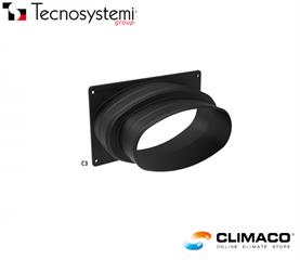 Canotto C3 in PP OVALE D.150/125 - Per innesto_RETRO_su PLENUM