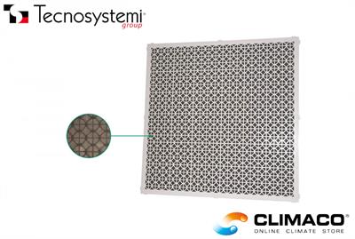 Griglia RIPRESA PVC C/Filtro -595x595 BCA [Quadra]Maglia