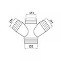 Derivazione TEE 3 Vie Ridotto 200x150x150 Coibentato (PP H.D.)