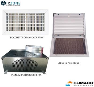 AIRZONE - Kit Bocchettame 5 Zone  D.200 (Escluso Flessibile)
