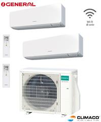 GENERAL - Kit DUAL PARETE KG 9000+12000 BTU (U.E. 5 KW) WI-FI