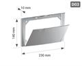 Placca TECO D03 - K4.3   BIANCA   (230x140)
