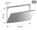 Placca TECO E03 - K4.3   BIANCA   (291x184)
