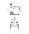 WATERSAN - Trituratore LAVELLO CUCINA Small   H.6mt ORIZZ.80mt