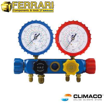 Gruppo MANOMETRI R407 x 4 Vie       0383440  Climatizzazione