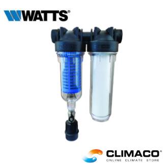 WATTS - Filtro AUTOPULENTE a DUE STADI 1FF (per ONE FLOW)90mcr INOX