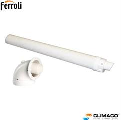 FERROLI - Kit COASSIALE 60/100 Condensazione (Curva+Tubo)