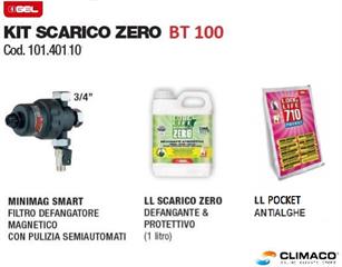 GEL - Kit SCARICO Zero 100 BT (Bassa Temp.) per CALDAIE